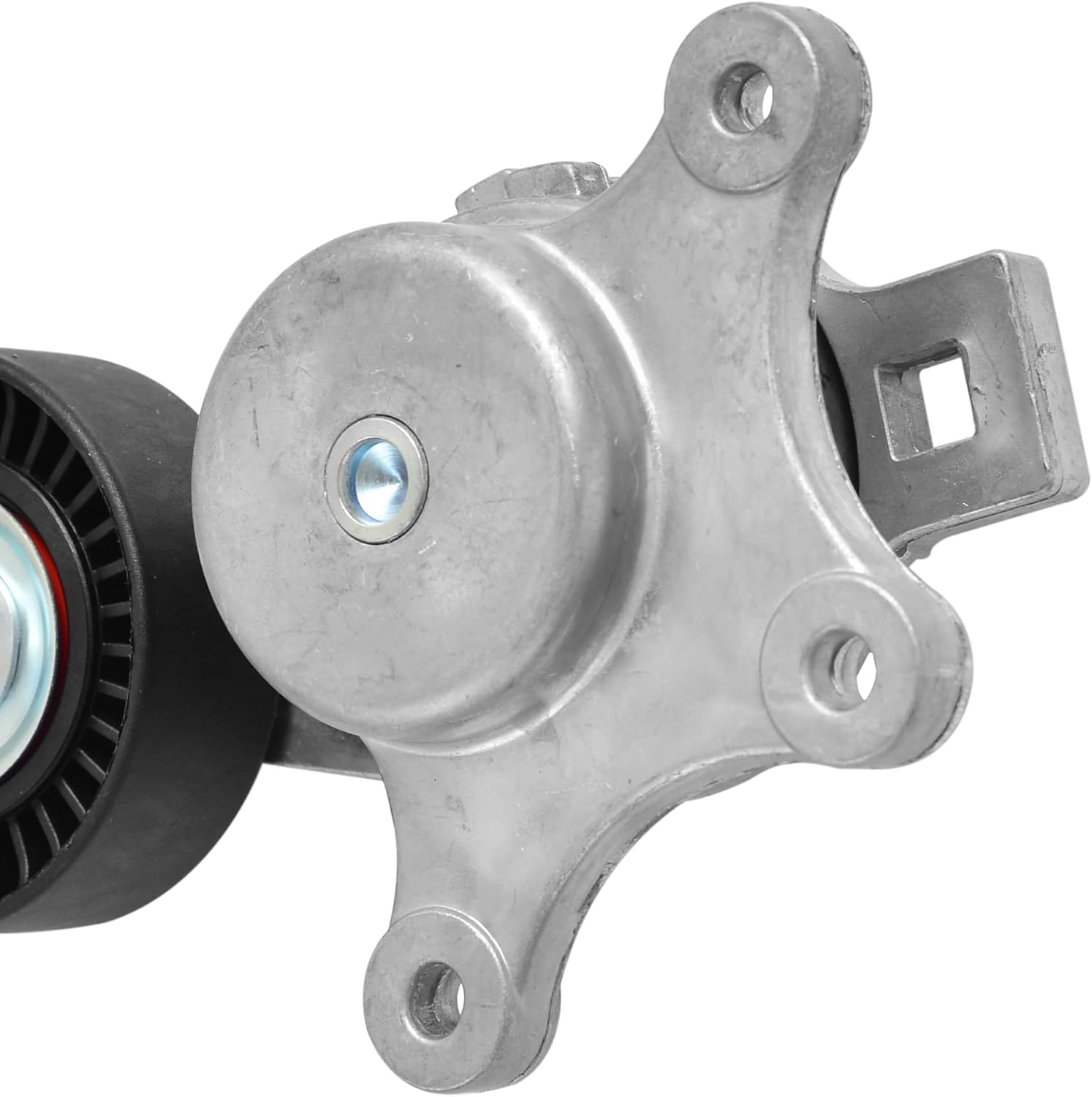 38485 Automatic Belt Tensioner w/Pully Compatible with 2007-2018 Ford Edge 2013-2019 Ford Police Interceptor 2010-2019 Lincoln MKS 2009-2013 Mazda 6 V6 3.5L 3.7L