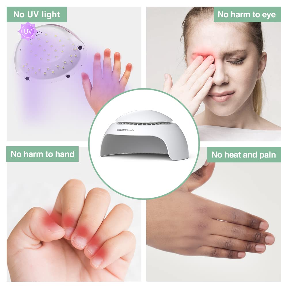 TOUCHBeauty Asciugatore per unghie per bambini, lampada per unghie a LED per smalto normale con aria, strumento per manicure per smalto normale - perfetto per i bambini AG-2130EU