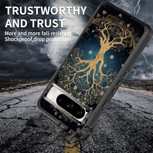 Coque Pixel 8 Pro arbre de vie esthétique robuste pour le quotidien - 4