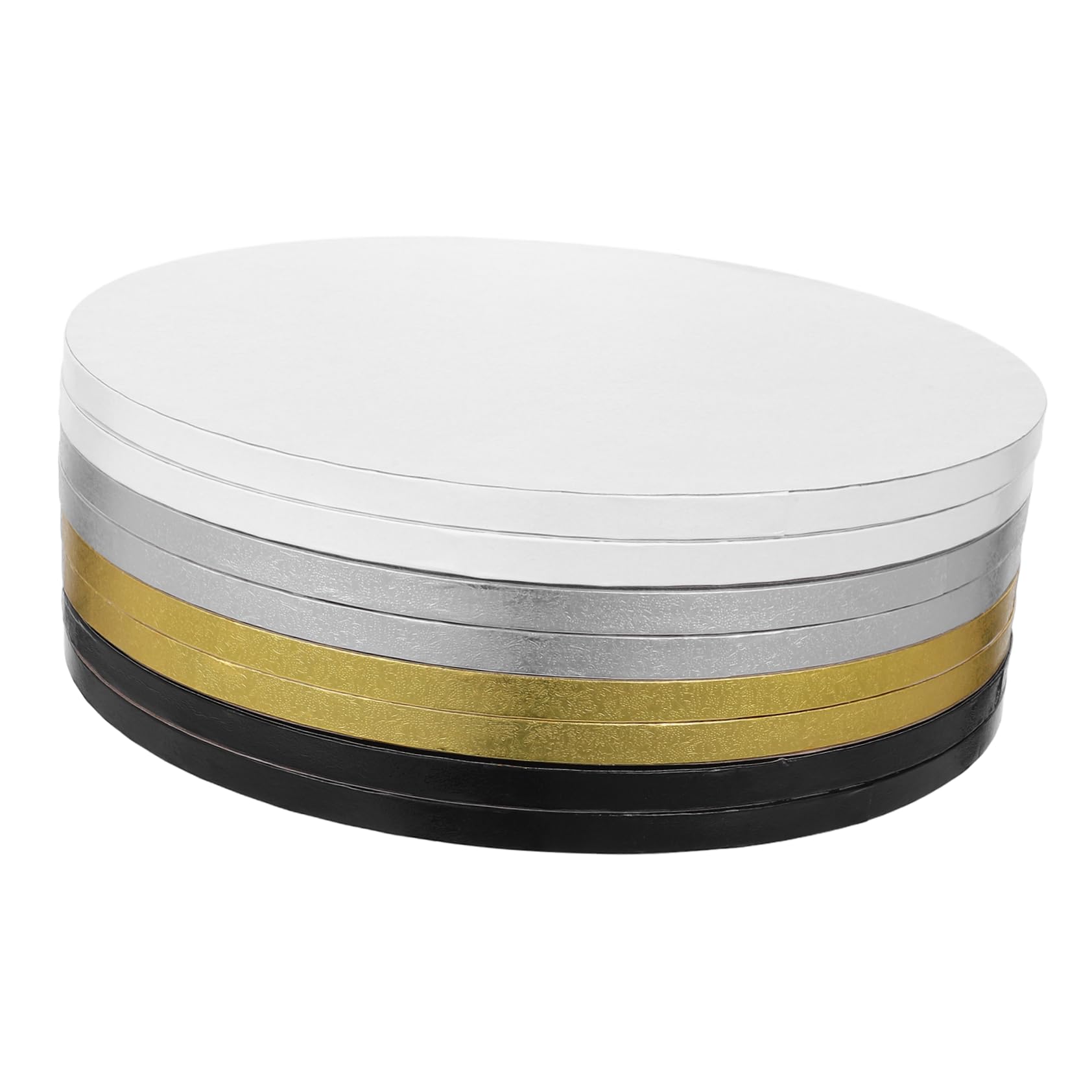 Cabilock 8Pcs Cake Drum Boards White and Cake Bases Cardboard Cake Circles for Weddings Birthdays and Showers