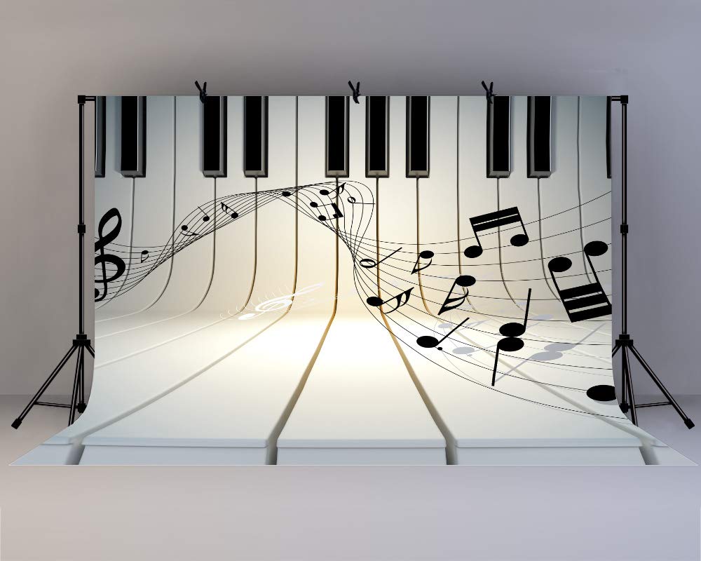 LYLYCTY 10x7ft Photography Background for Music Note Theme Backdrop Church Event School Party Supplies Baby Shower Bridal Wedding Newborn Birthday