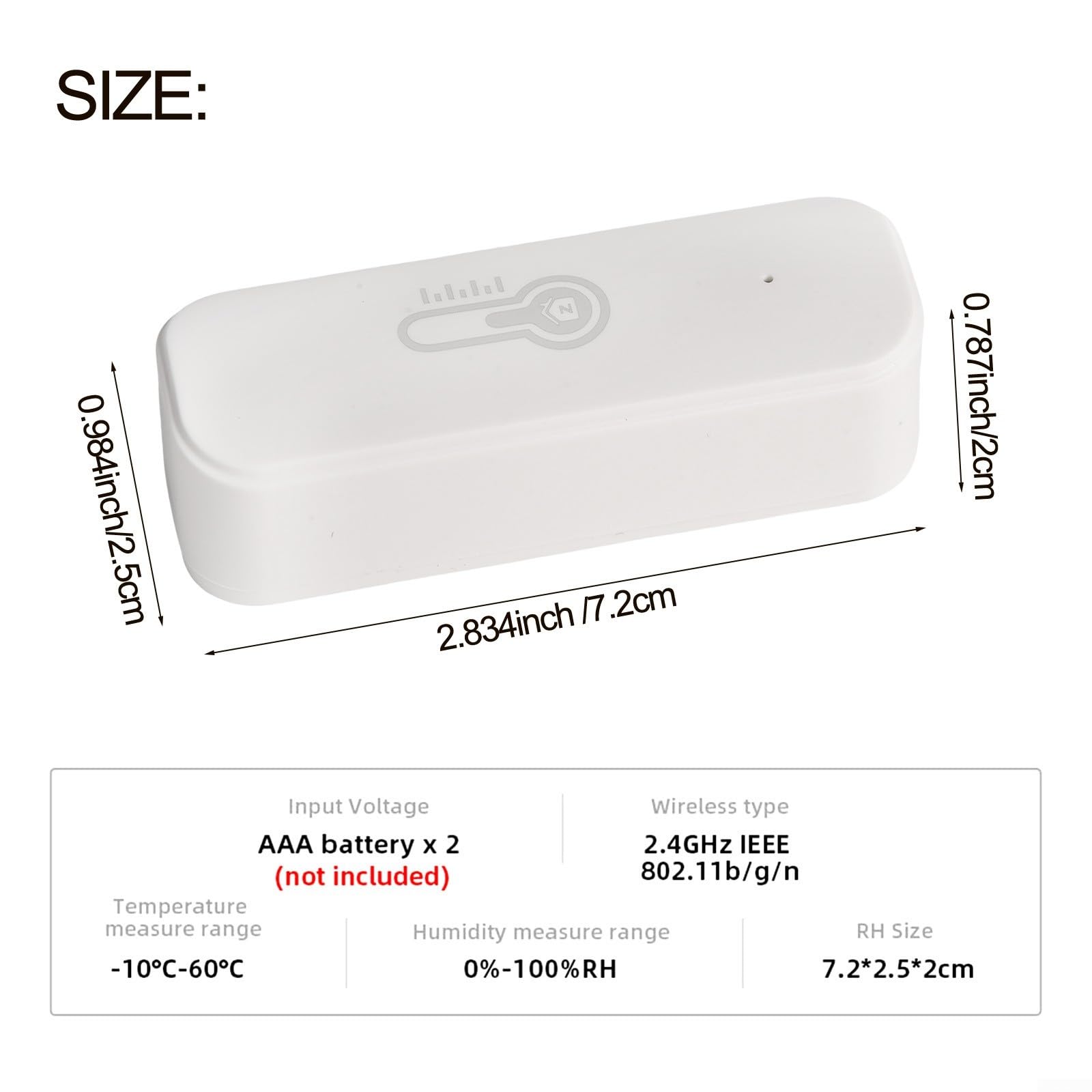 Alertas inteligentes de temperatura con sensor Tuya para zigbee monitorea fácilmente las condiciones interiores con características personalizables (4 piezas)