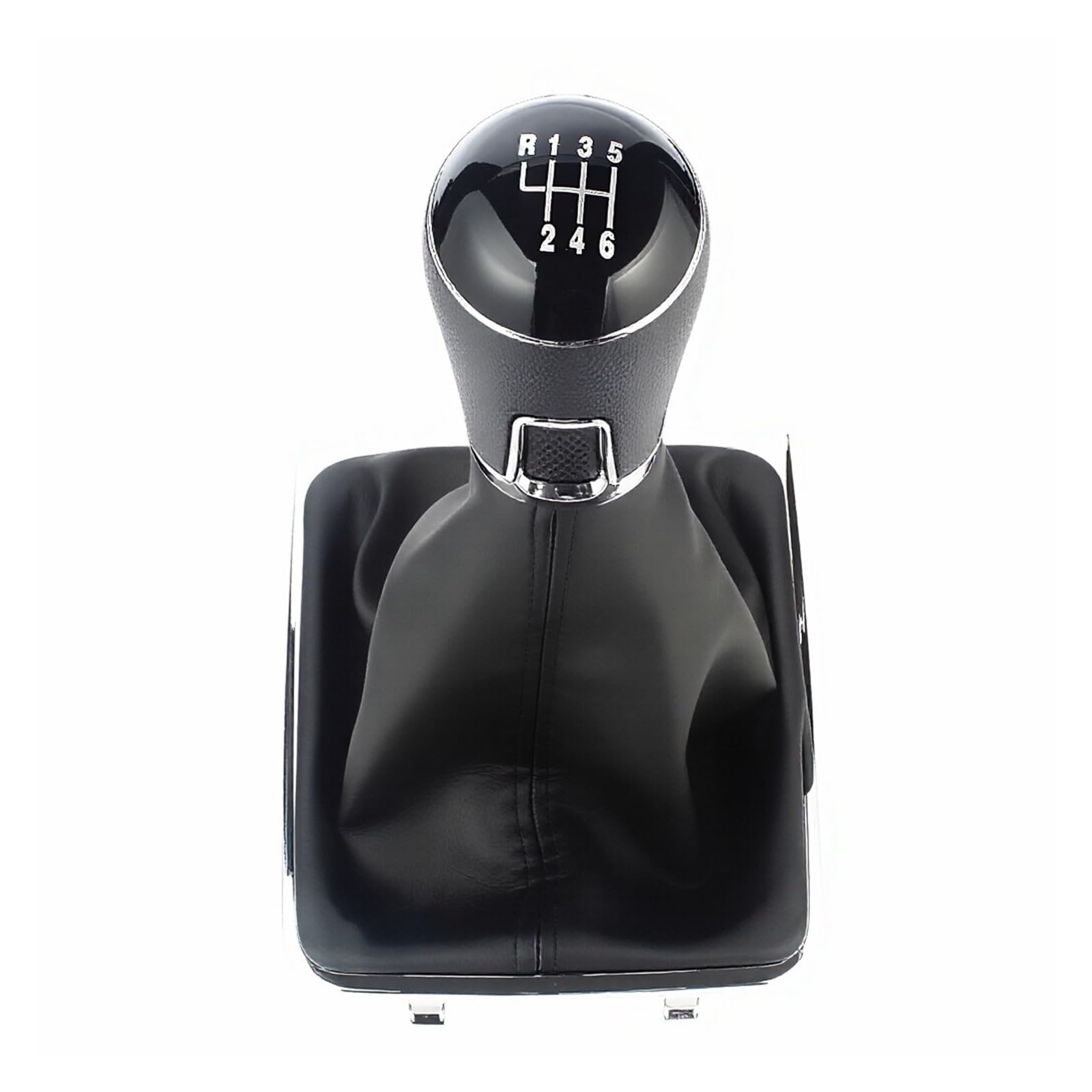 Srvsqtptvk 6 Speed Knob Boot Car Shift Knob For Vw For Passat B7 2011-2015 Black Manual Gear Shift Knob Pu Gaiter Boot 5/6 Speed 12Mm(6 Speed Knob Boot)