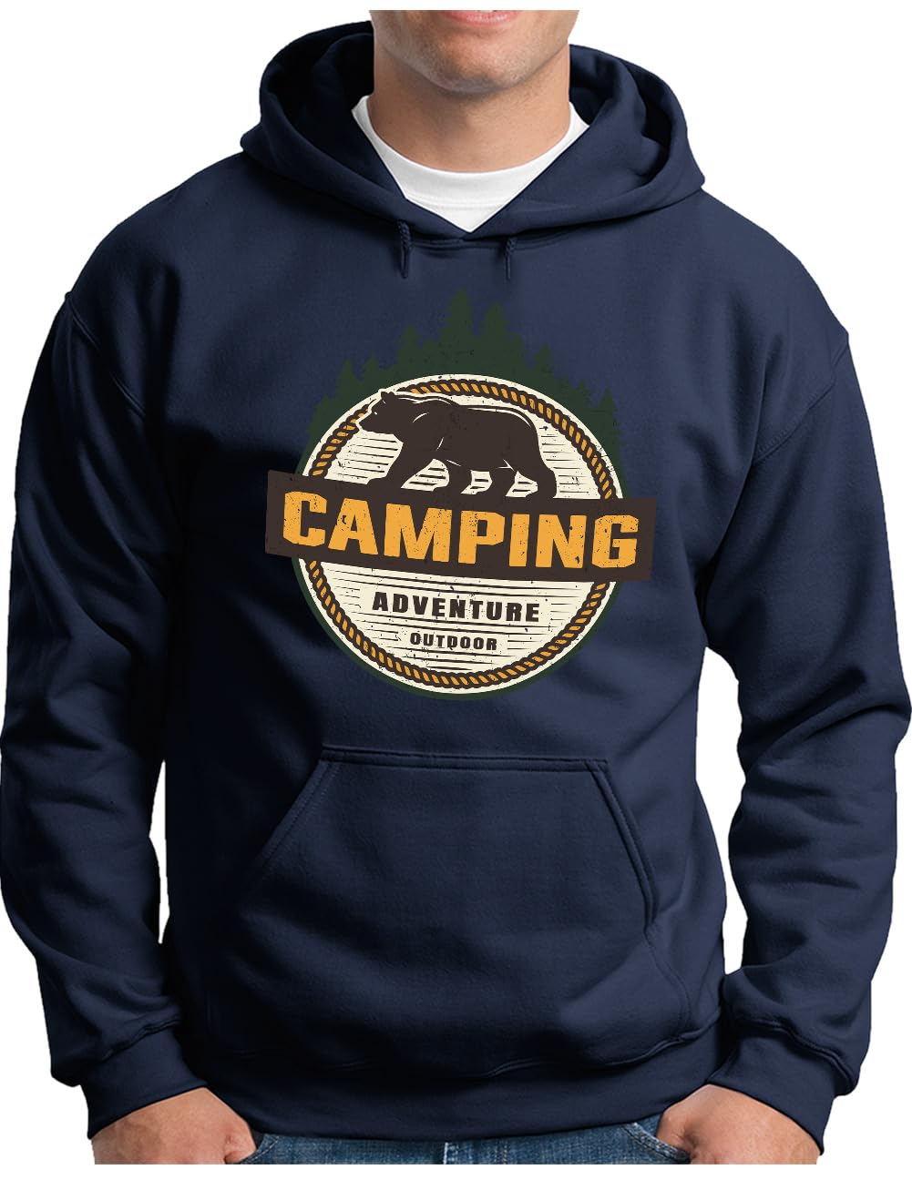 Sweat à capuche homme contre le vent de montagne pull de rando OM3® - 5