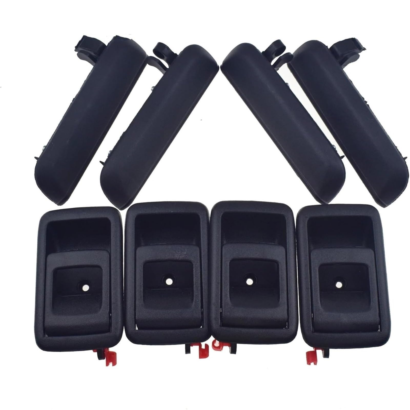 Poignées de porte intérieures extérieures avant Toyota Tercel 1995 1996 1997 1998 noir