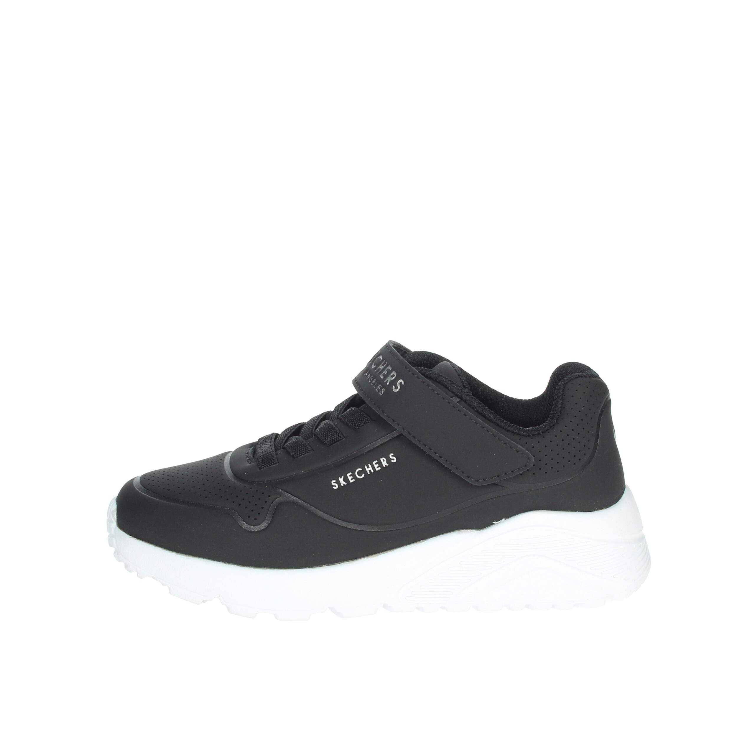 Skechers UNO LITE VENDOX Sneaker, Black/White, 13.5/14 UK