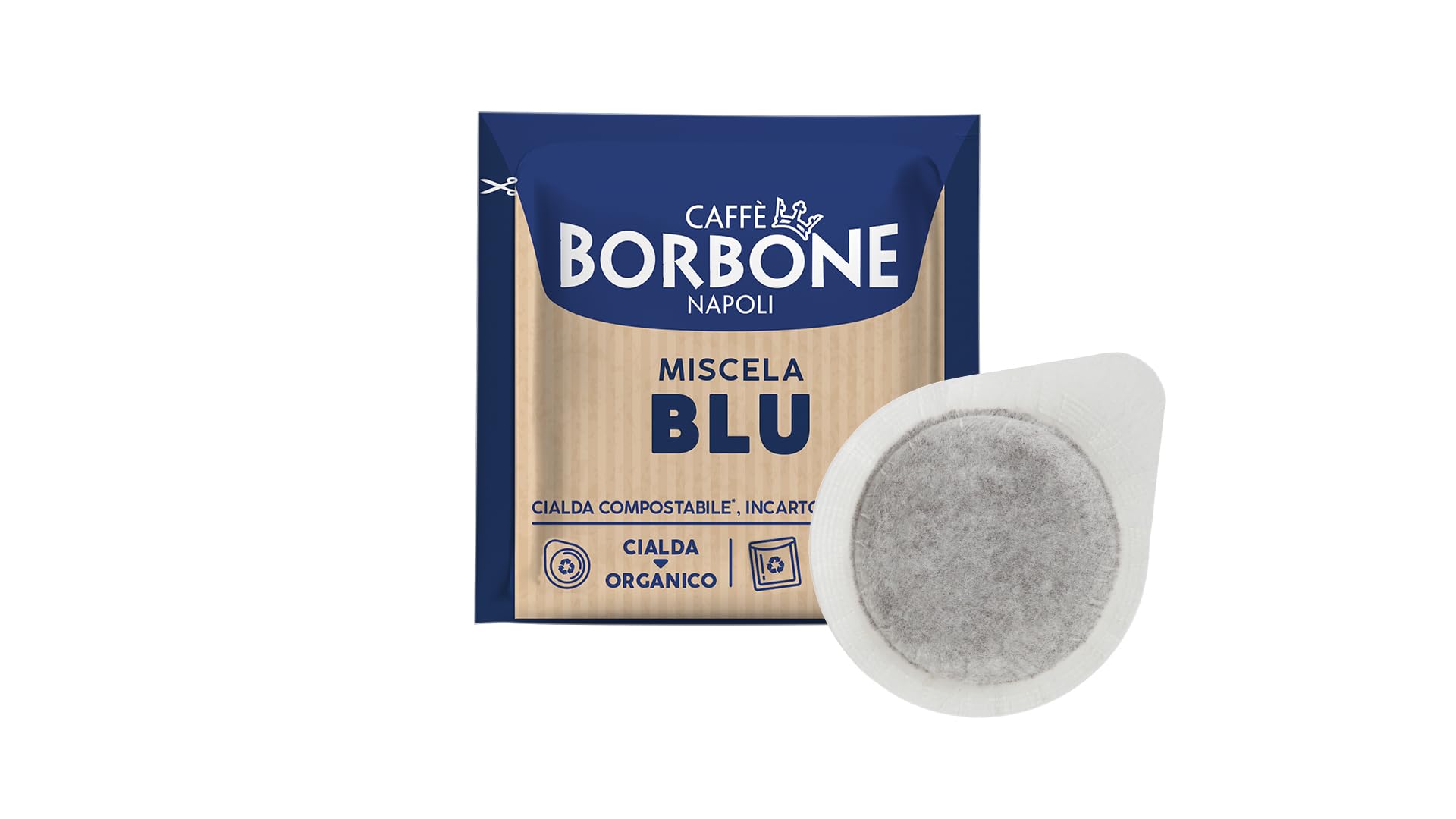 600 Cialde Filtro Carta 44 mm Caffe' Borbone Miscela Blu Originali