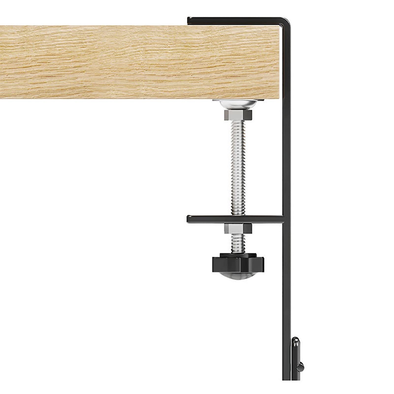 Taca do zarządzania kablami pod biurkiem Organizer na kable Wtyczka druciana pod koszem pod biurkiem Zarządzanie kablami Stojak Przechowywanie pod biurkiem Organizer na kable (kolor: czarny, rozmiar: S)