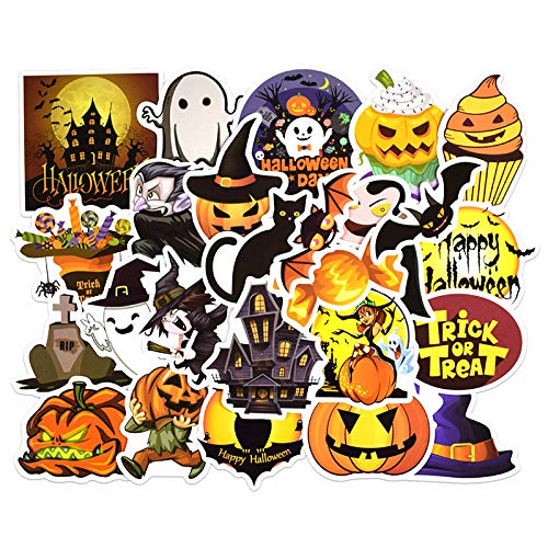 EKIND Not Repeat Graffiti Stickers for Tablet Skateboard Car Decals Bicycle (25Pcs, Halloween)