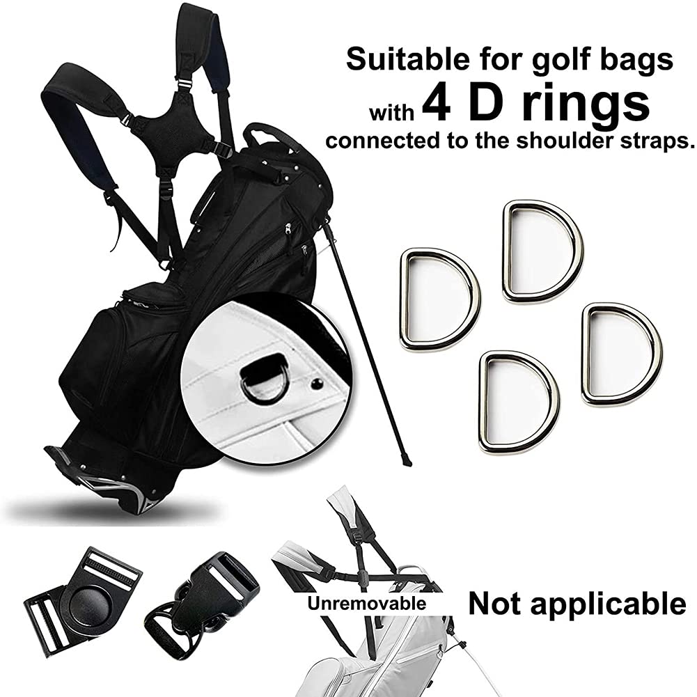 Tracolla per borsa da golf, tracolla regolabile impermeabile e regolabile, tracolla universale per zaino da golf