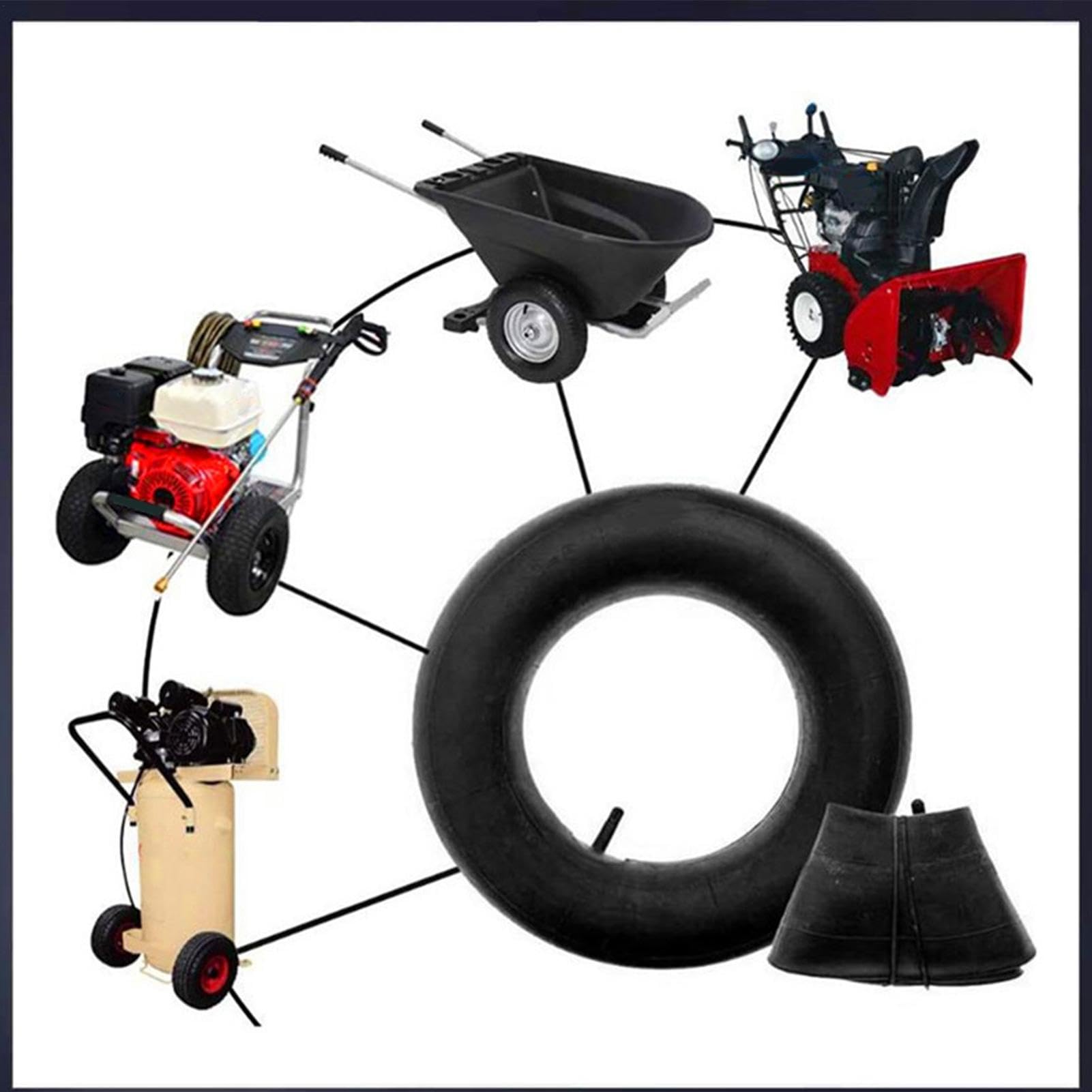 Robusta camera d'aria 3.00-4 - Airline per sostituzione durevole, accessorio per pneumatici piccoli | Tubo interno rinforzato per carriola, carrello, tosaerba, ruota di scorta, resistente alla per