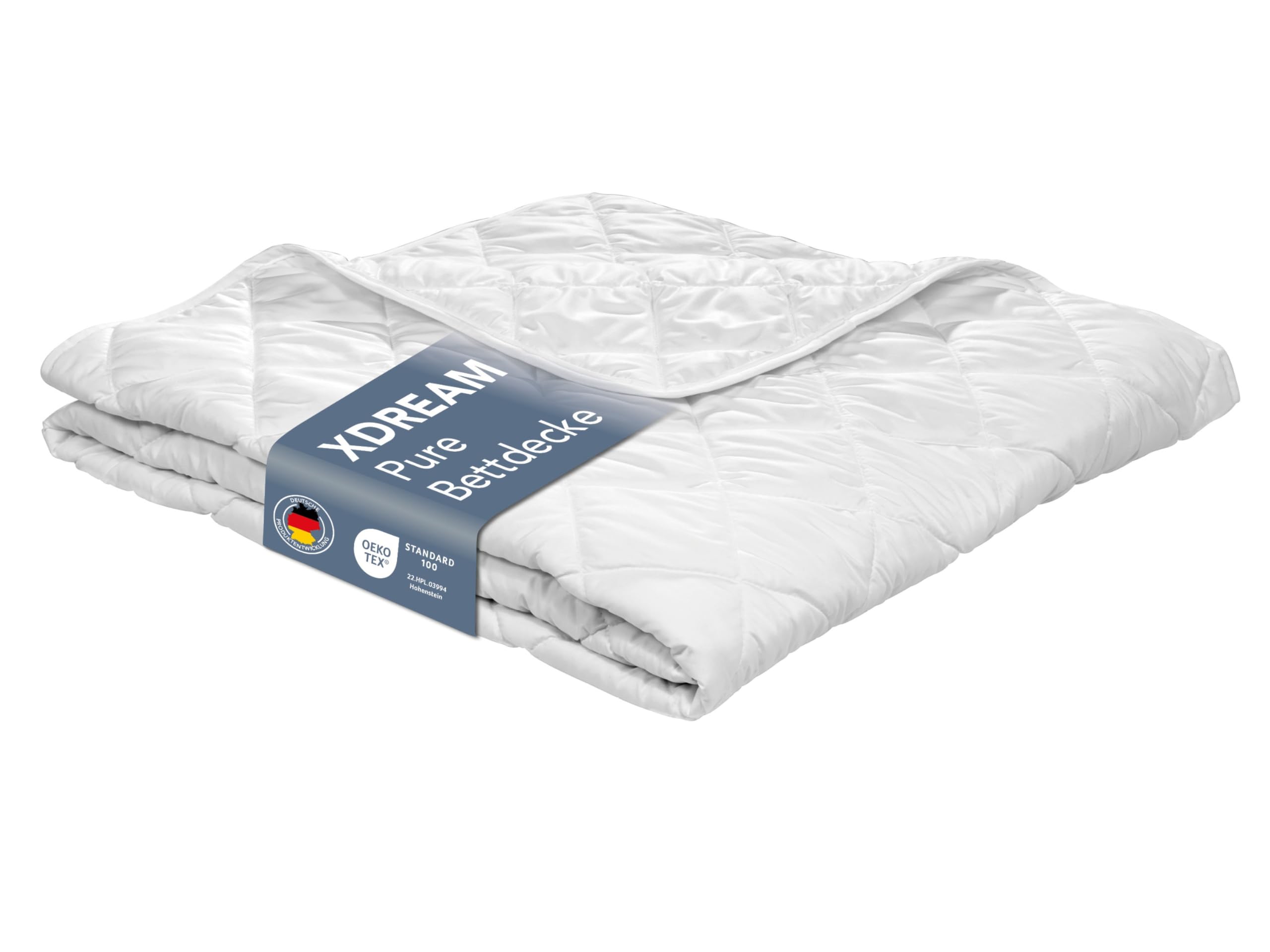 XDREAM Pure couverture d'été ultralégère 140x200 cm | couverture de lit très fine et ultralégère | lavable à 60 degrés | Convient aux personnes allergiques | 100 % microfibre | Öko-TEX® | 140 x 200 cm
