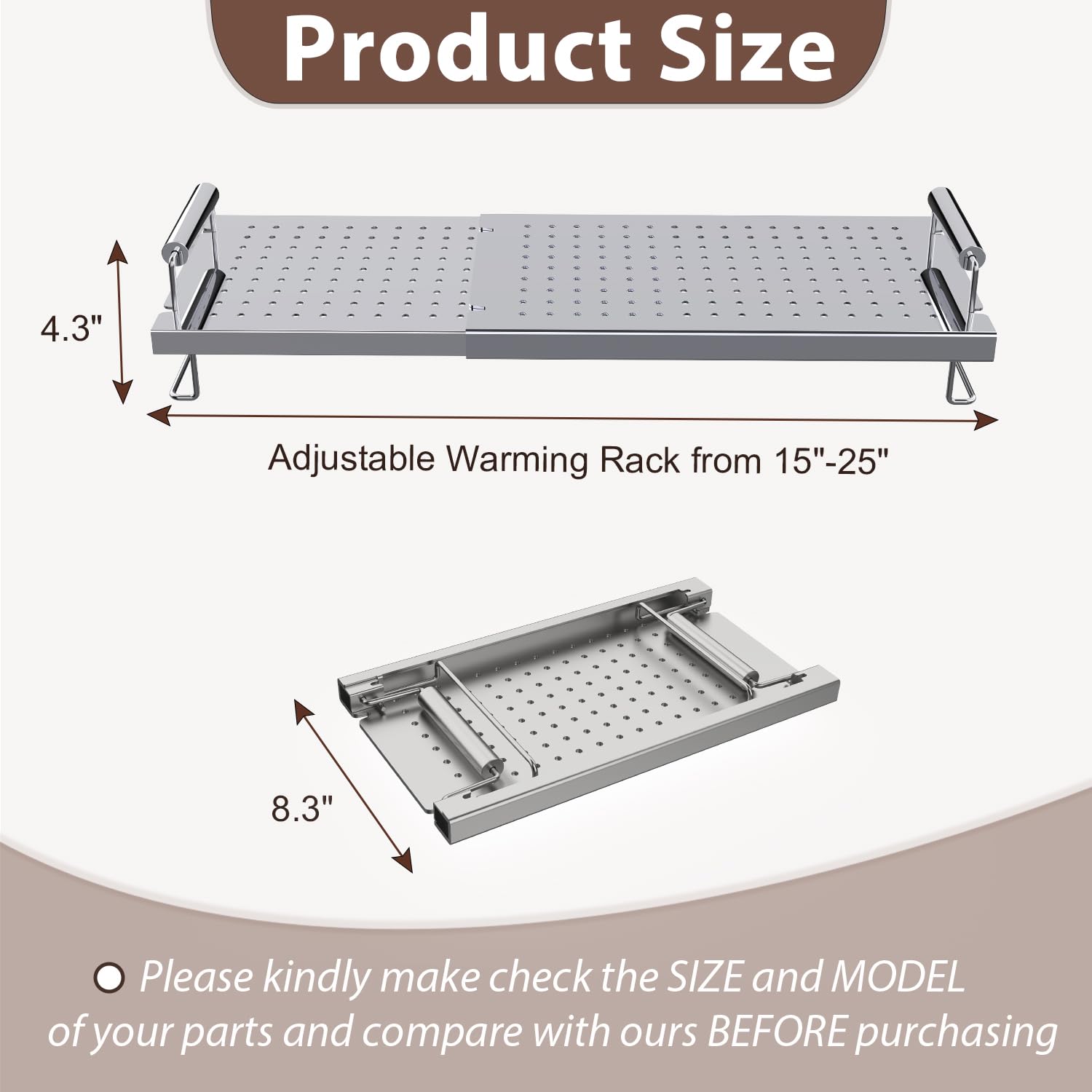 Camp Chef Accessories Adjustable Warming Rack For Blackstone Griddles ...