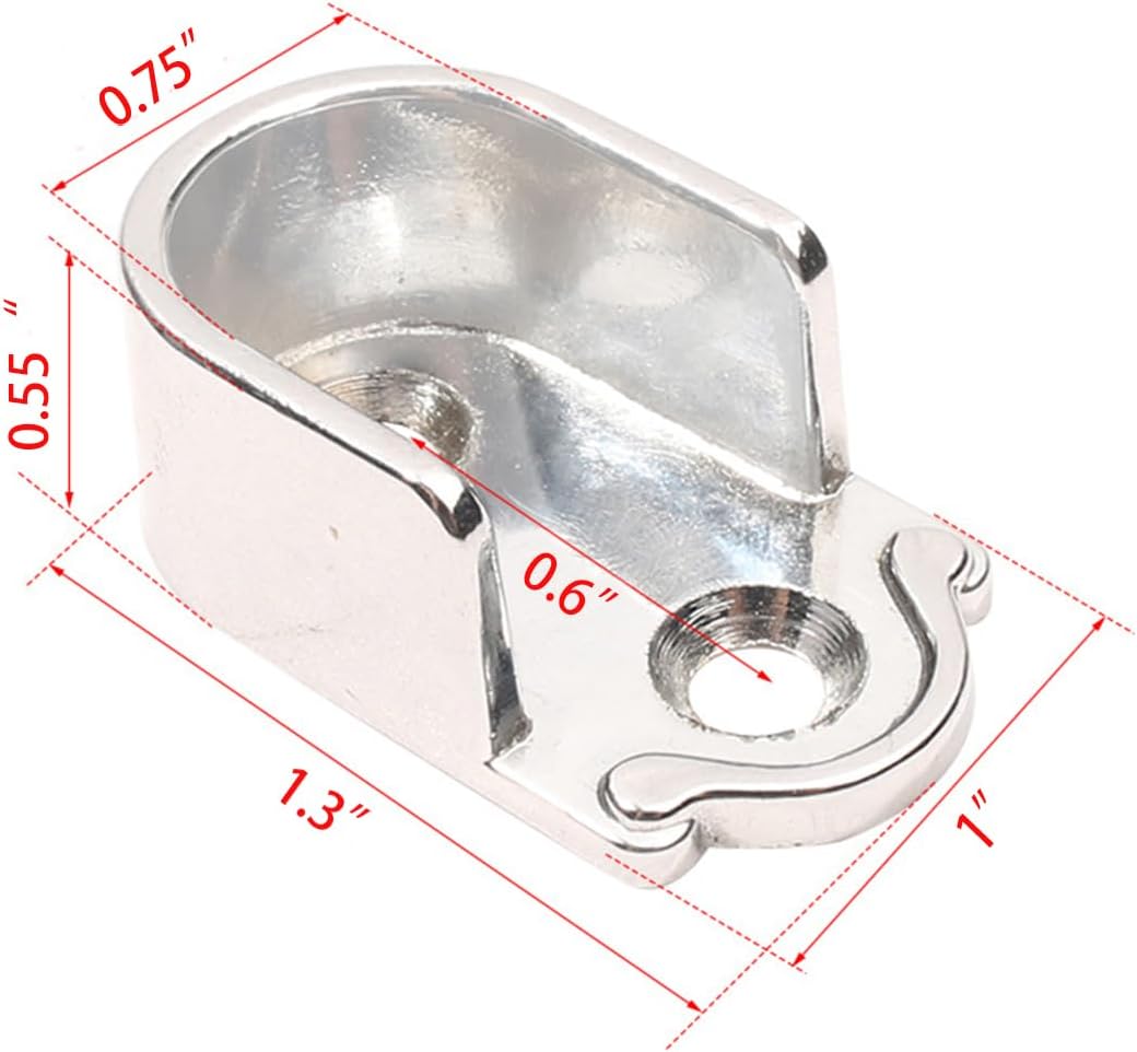 Closet Wardrobe Rod Holder Socket,12 Pcs,U-Shaped
