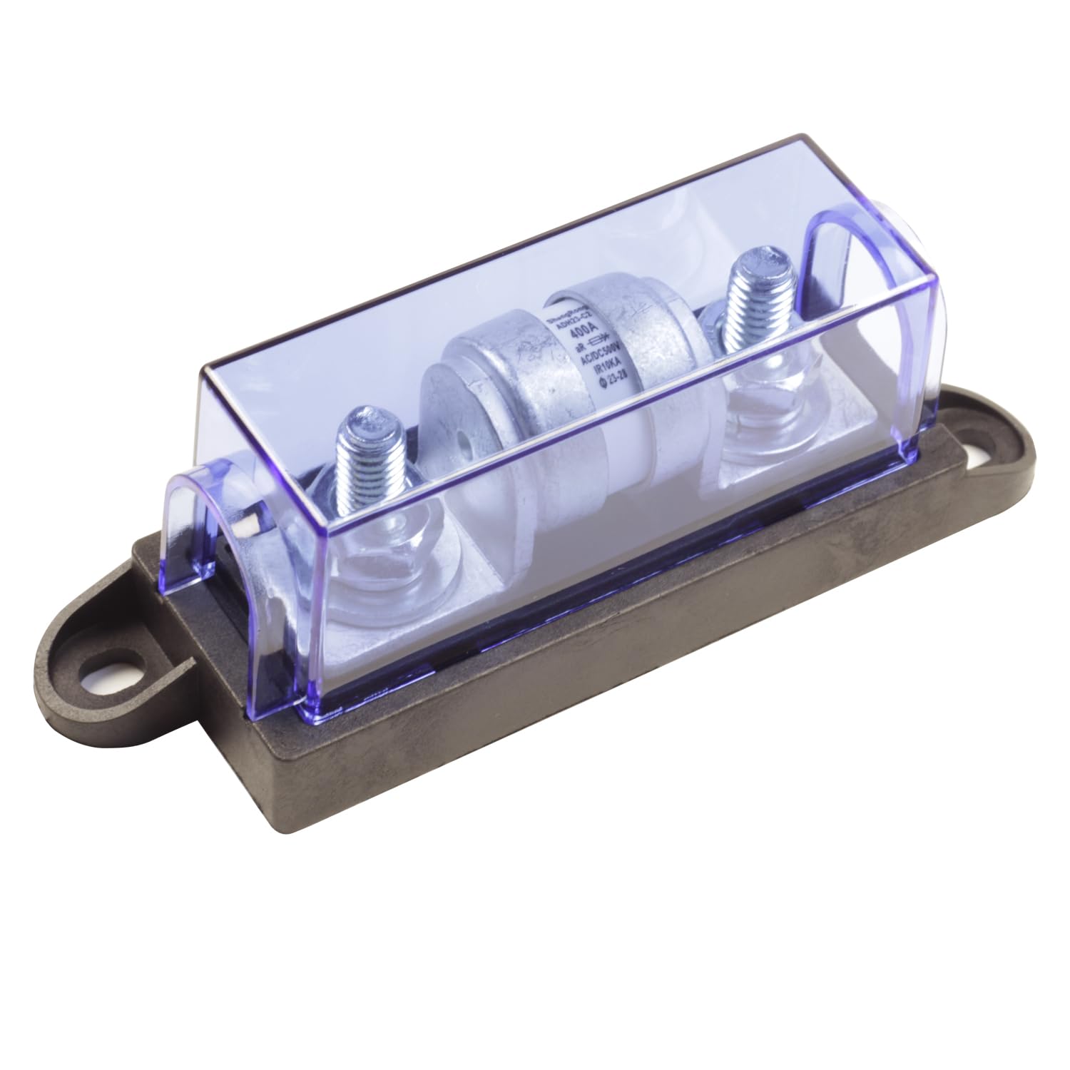 500V AC/DC 400A Class T Fuse Holder, 10kA IR Fuse Block 400amp for Inverter and High- Power Appliances in Marine Boats, Cars, Trucks, RVs