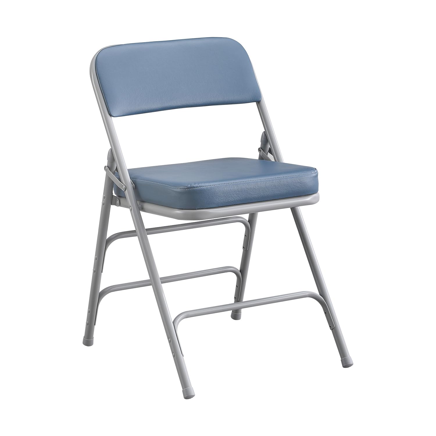 BOOSDEN Folding Chair, Foldable Chair, Faux Leather Fold Up Chair for Home, Office, Dining, Portable and Compact Metal Frame Folding Seat, Thickened