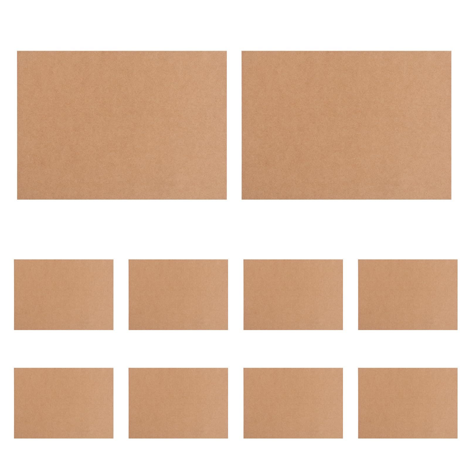 Zerodeko 10 Fogli di Cartone Spesso, Formato A4, 79 pt, cartoncino Kraft
