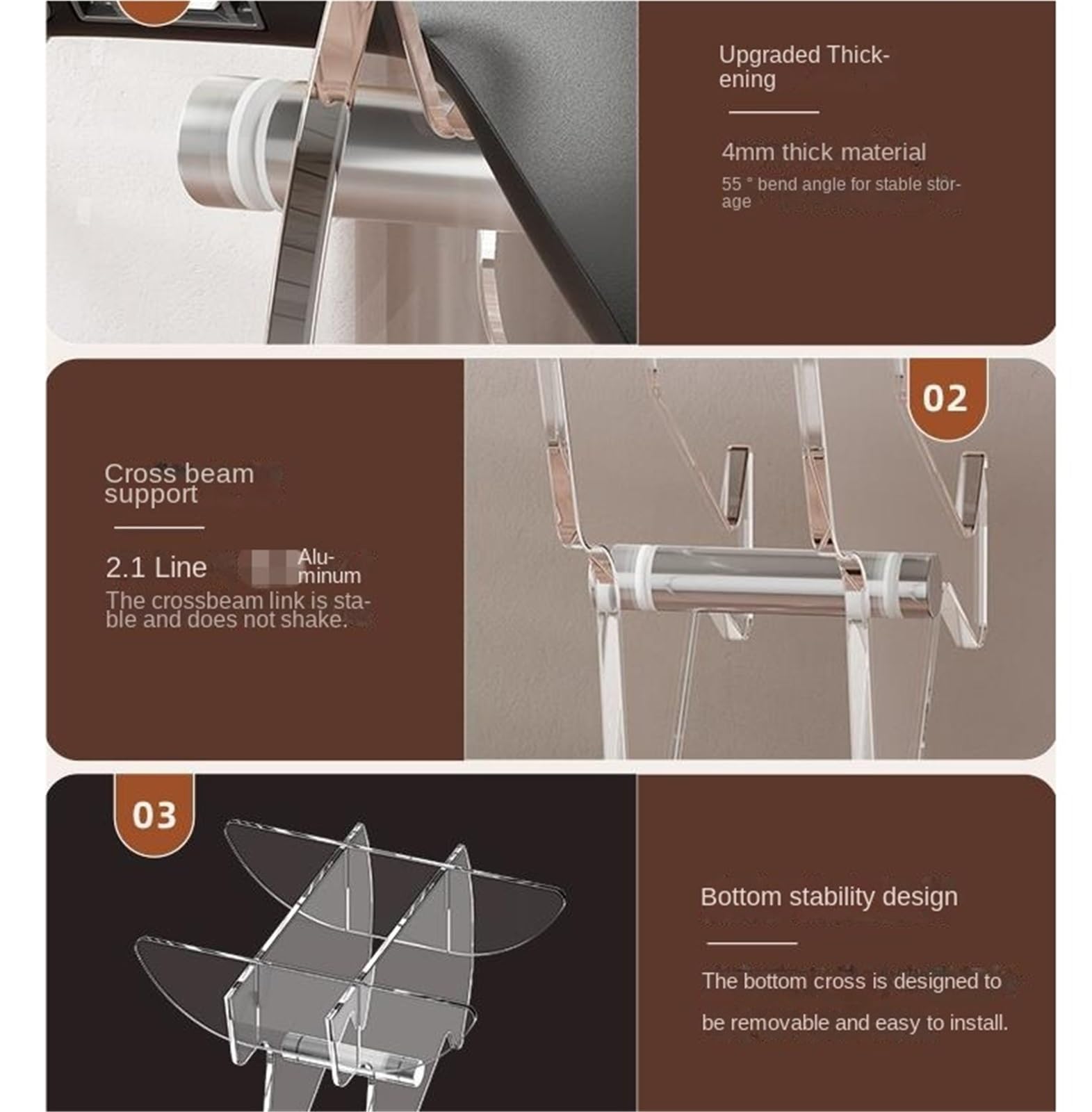 Soporte para Auriculares Soporte For Auriculares Transparente Acrílico Soporte For Auriculares Aplicable A Todos Los Auriculares Soporte Cascos