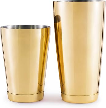 Cocktail Kingdom Koriko Weighted Shaking Tin Set Gold