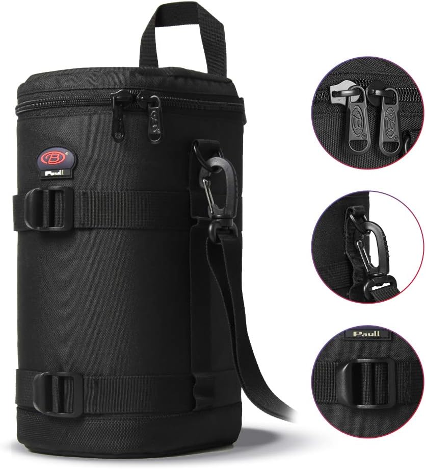 Lens Pouch For DSLR Camera Lens Fits for Canon, Nikon, Pentax, Sony, Olympus, Panasonic, and other Lens BL-0009