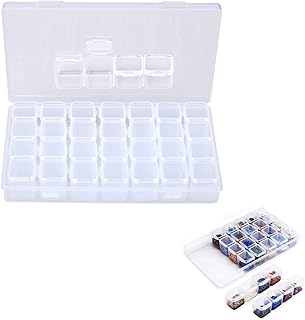 28 Grids Bead Storage Box Diamond Embroidery Box diamond painting storage bead storage diamond art storage box Clear Bead Container for Beads Art DIY Crafts Jewelry