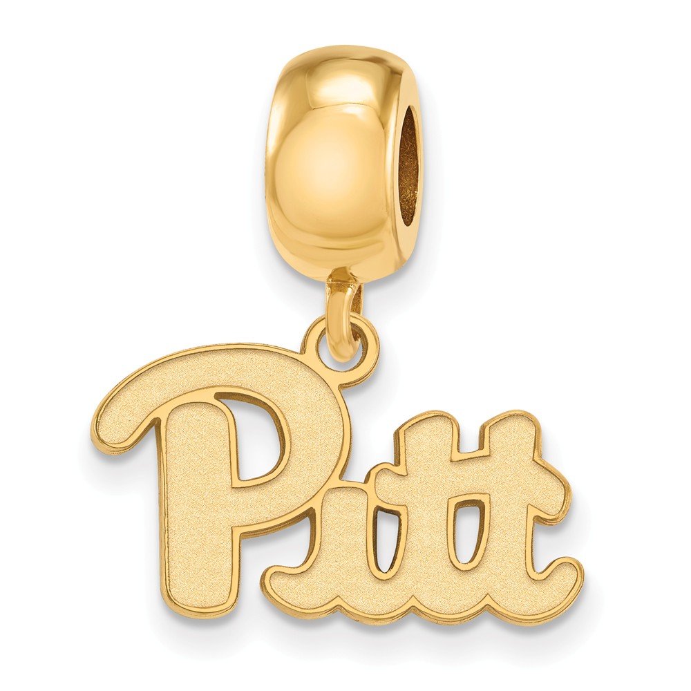 Pitt Bead Charm Small (1/2 Inch) Dangle (Gold Plated)