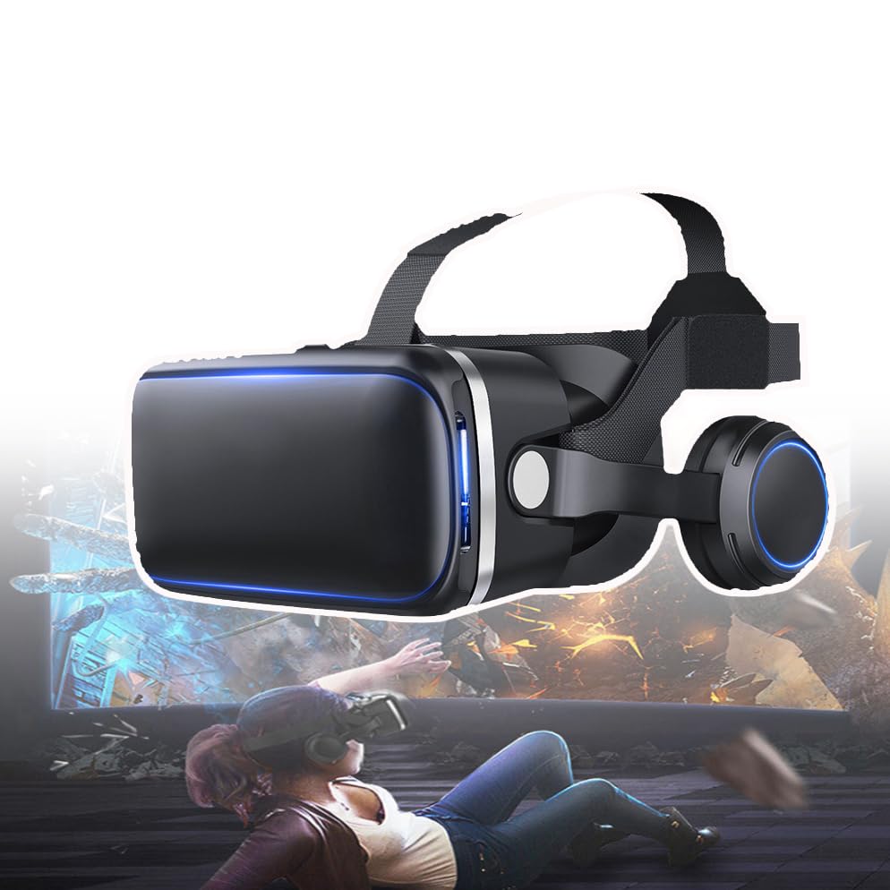 Casque VR 3D réglable pour regarder des vidéos sans fatigue oculaire ni lunettes