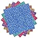 Outus 6 Sheets Glitter Vinyl Heat Transfer Vinyl for Clothes, T-Shirt, Craft DIY, Assorted Colors
