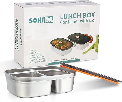 Miniatura 21 de Fiambrera eléctrica para alimentos, calentador portátil de 80 W para auto, camión, trabajo con contenedor de acero inoxidable 304, 12 V/24 V/110 V,