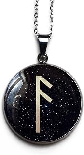 ansuz rune, rune necklace, runic alphabet, rune pendant, viking necklace…