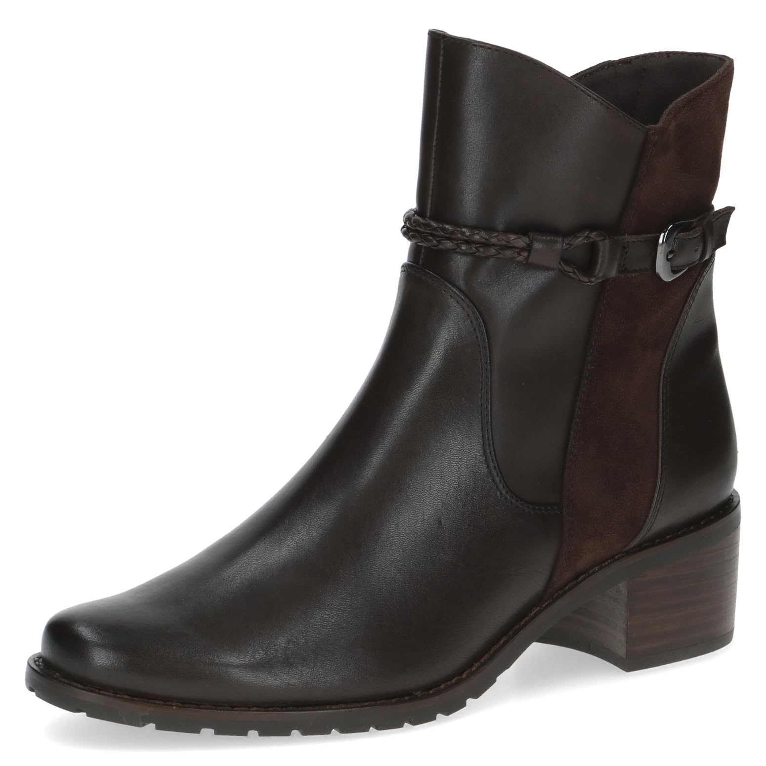 CAPRICE Damen Stiefeletten mit Schnalle Blockabsatz
