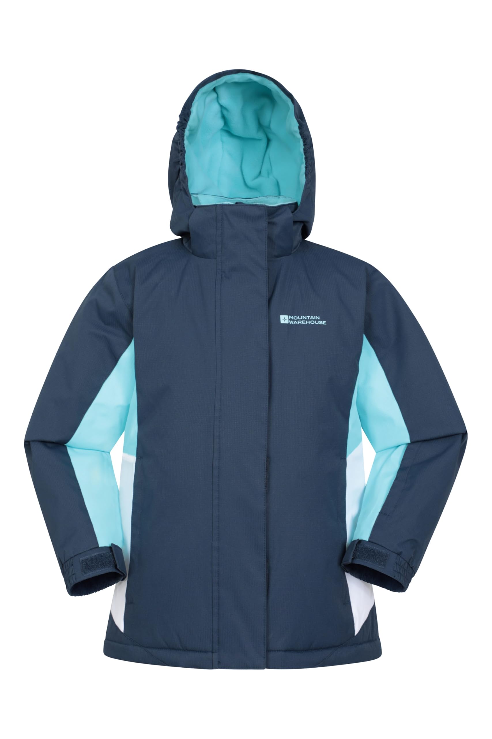 Mountain Warehouse Veste de Ski Honey Enfants - Résistante à la Neige, Poignets réglables, Doublure Polaire, Jupe Pare-Neige intégrée -Parfaite pour Tenir Chaud en Hiver