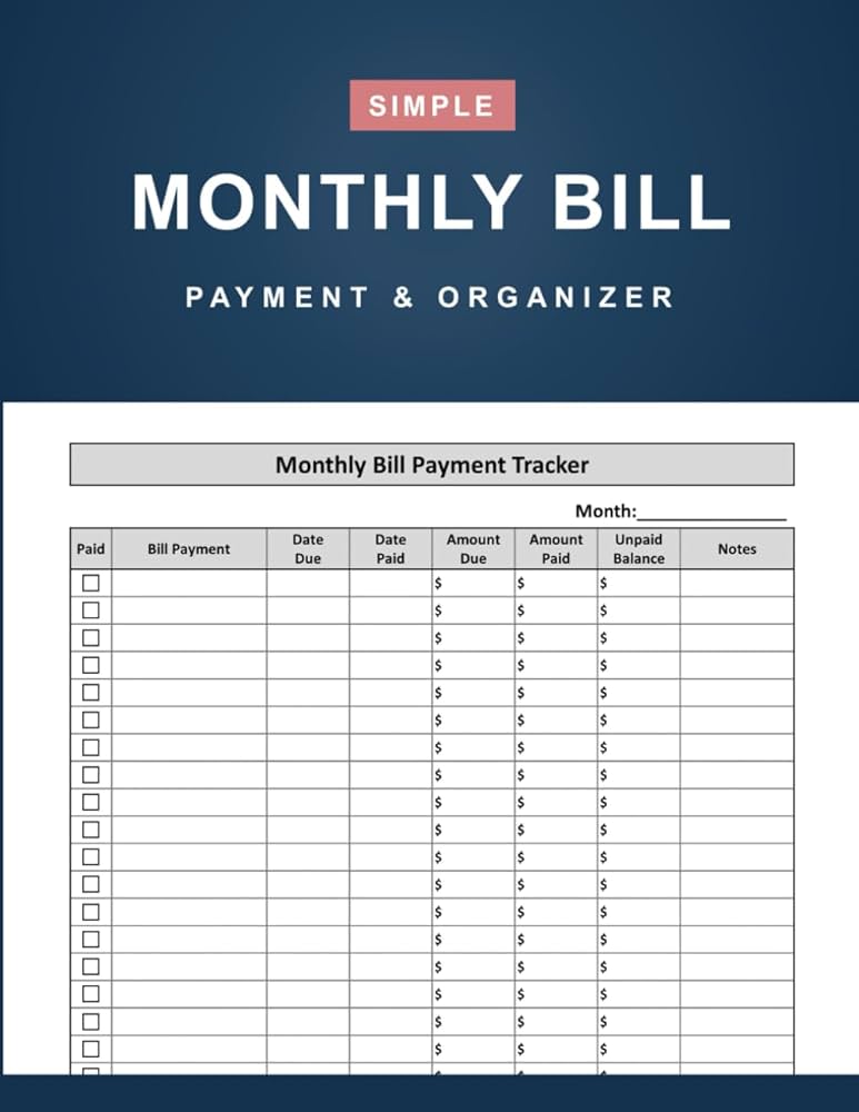 2022 Bill Payment Organizer: Monthly Bill Payments Checklist Organizer Planner and Debt Tracker by Modern Simple Press - 120 Pages (8.5 x 11 inches): Modern Simple Press: 9798537787587: Amazon.com: Books 2022-bill-payment-organizer-monthly-bill-payments-checklist-organizer-planner-and-debt-tracker-by-modern-simple-press-120-pages-8-5-x-11-inches-modern-simple-press-9798537787587-amazon-com-books
