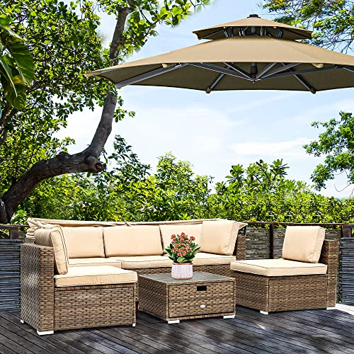 Yitahome MAYIHRQRRK Outdoor Patio Wicker Daybed Furniture Set thumb #3