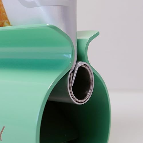 Miniatura 60 de XYKEEY Juego de 2 rodillos exprimidores de pasta de dientes, soporte de asiento de tubo de pasta de dientes de metal (acero inoxidable)