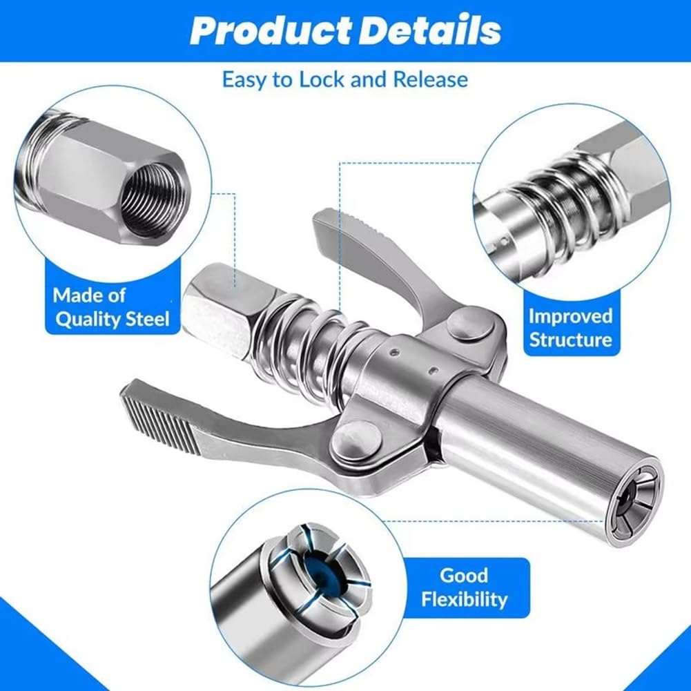 Raccordo Per Ugello Per Grasso In Metallo Da 10 Pezzi Per La - Foto 7