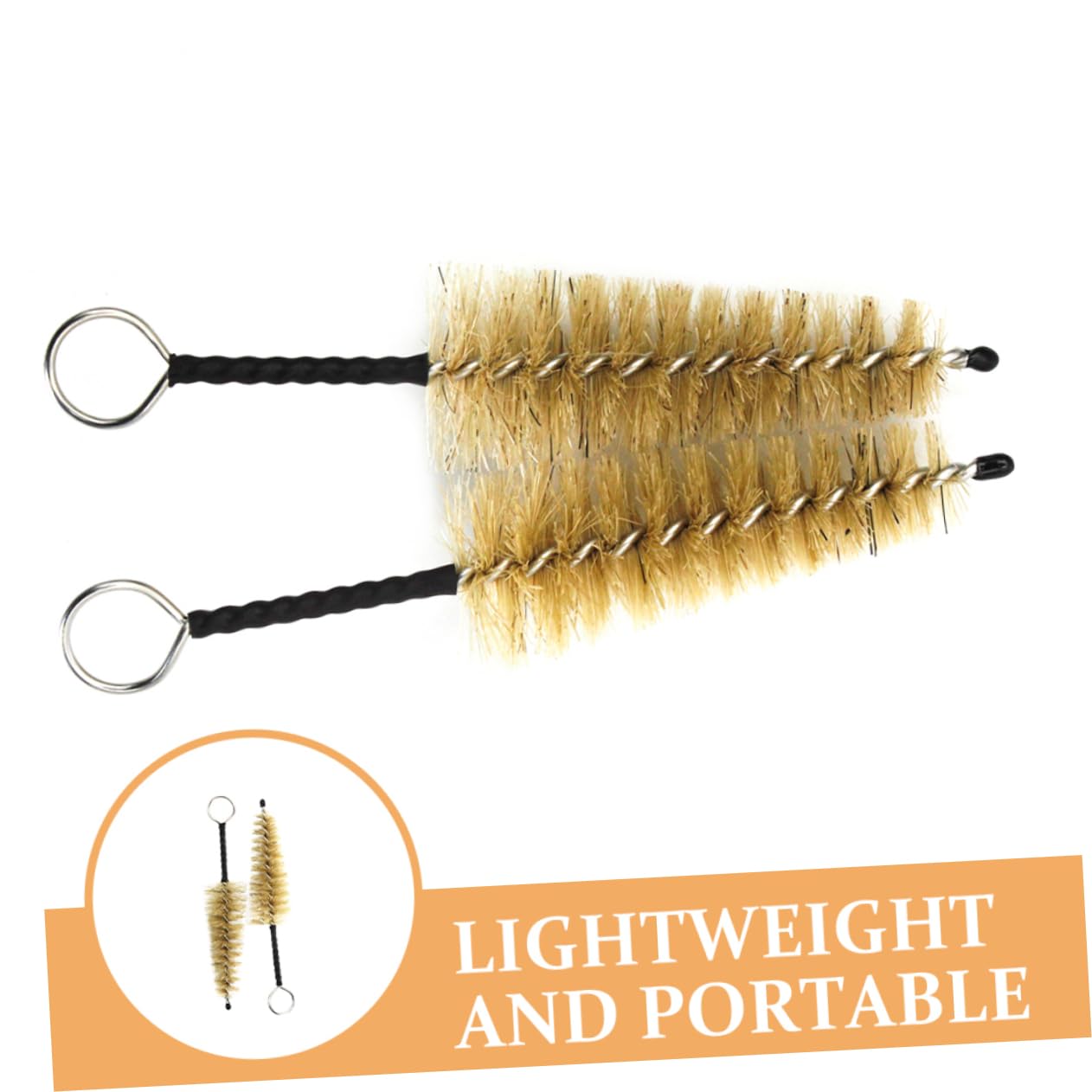 Levemolo Flute Mouthpiece Cleaning Brush 2 Pack Soft Bristles for Flute Swab Cleaner