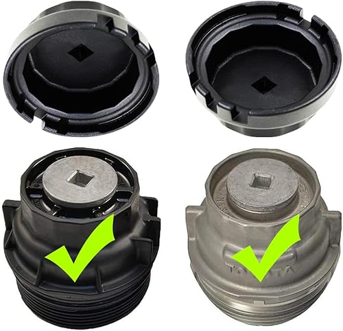 Miniatura 5 de Oil Filter Wrench - Heavy Duty 64mm Oil Filter Removal Tool Compatible with Toyota,Camry,Tundra,Lexus,Sienna,RAV4,Highlander - Cartridge Style Oil