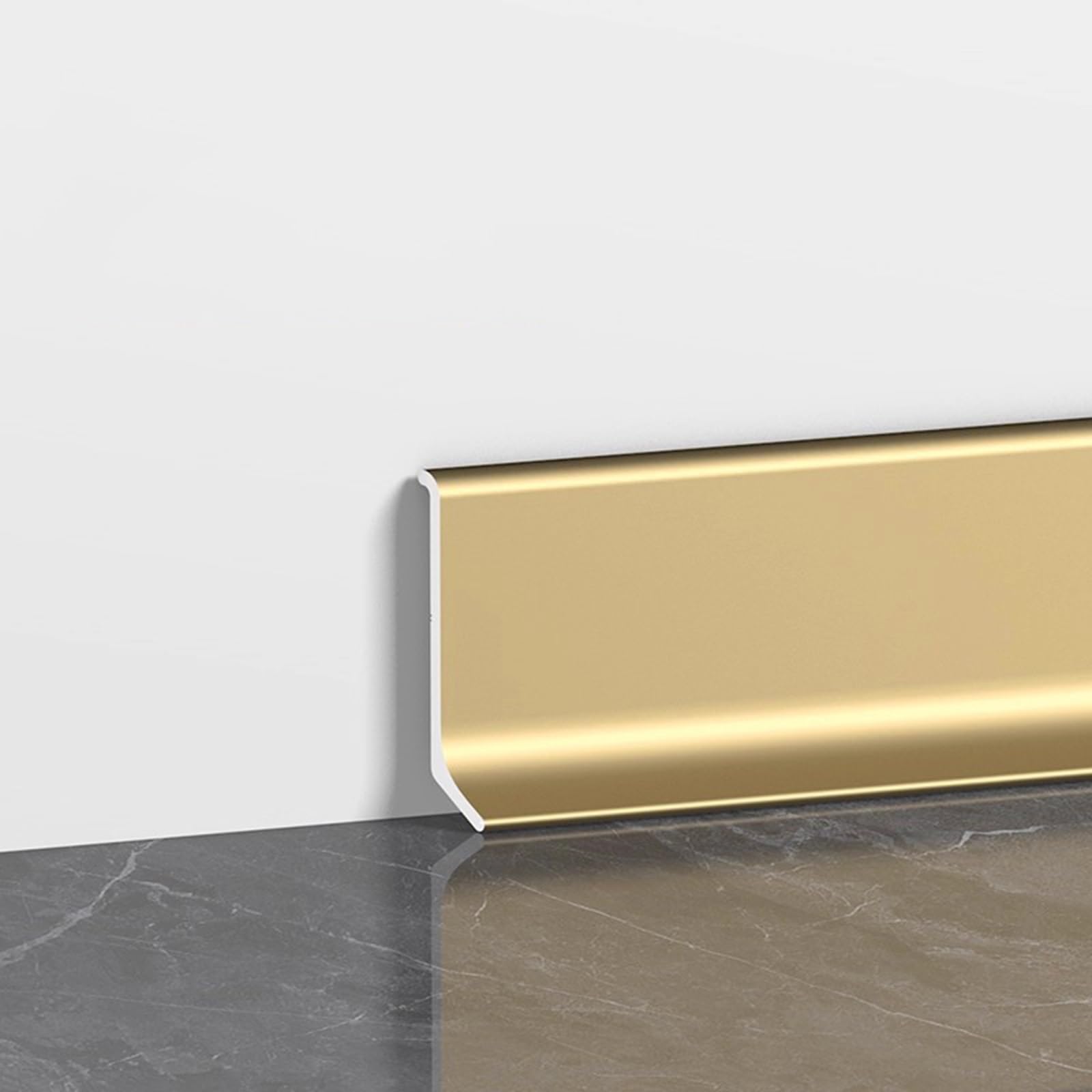 Protector de esquinas de aluminio de 125 cm para zócalo multicolor 8