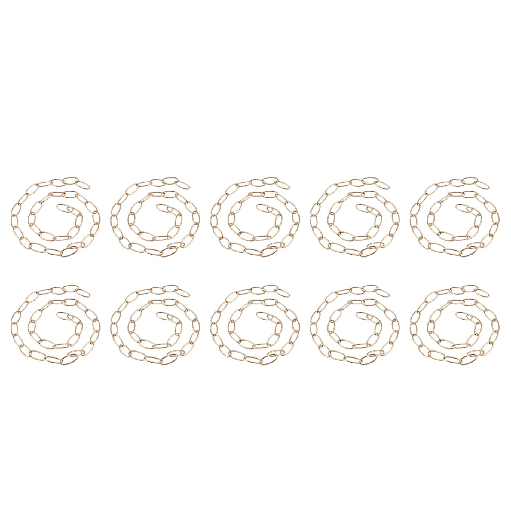 Hndhbfgrt 10pcs 1M Heavy Duty Chain for Vintage Chandelier Hanging Lamp,French Gold