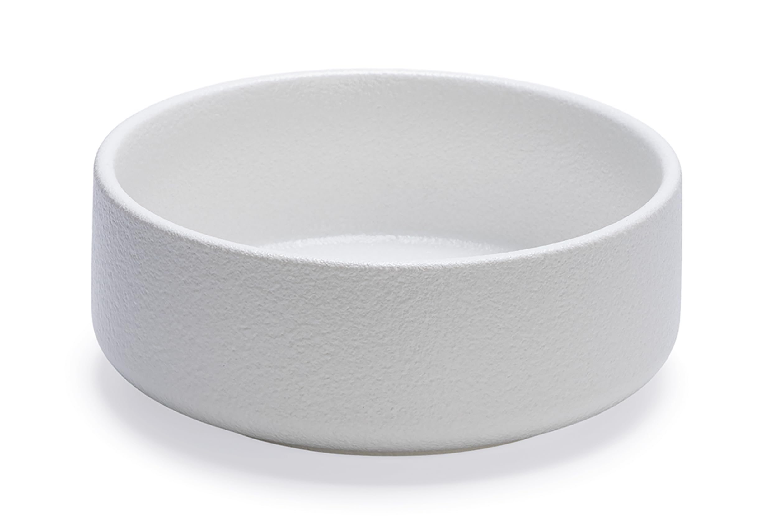 Beeztees DBL Köpek Mama Su Kabı, Seramik, Mat Beyaz, 18cm, 1200ml
