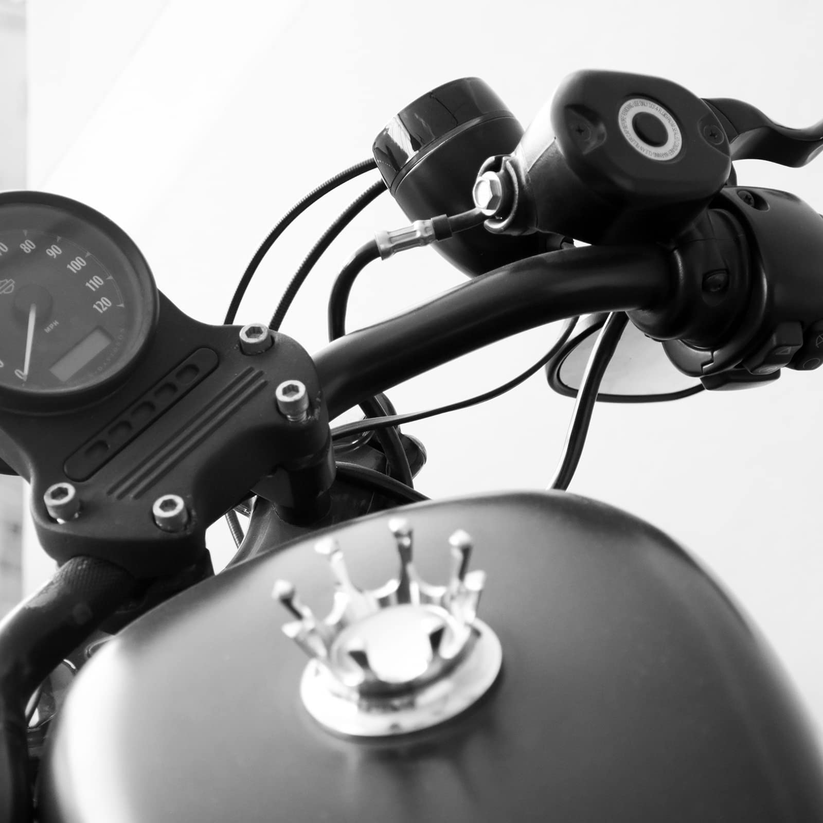 Cavo acceleratore moto adatto per Harley Sportster Iron XL 883 1200 Dyna Softail Road King (dimensioni: 110 cm)
