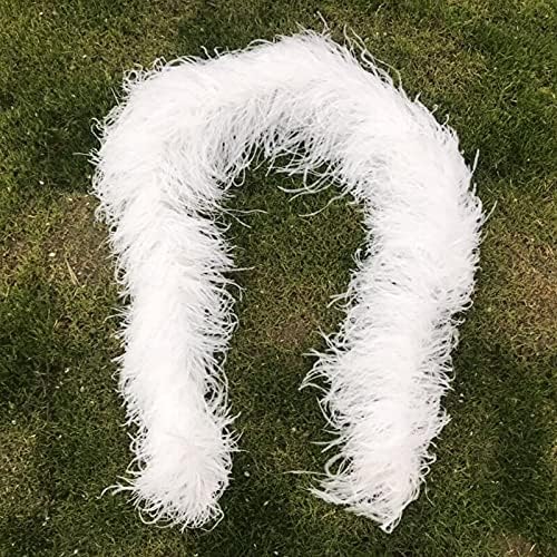 Jeniorr 10ply Ostrich Feather Boa Thick Ostrich Feathers for Crafts Strip Wedding Decoration Dance Fashion Plumes Trims Jewelry Making - Other Colors Note