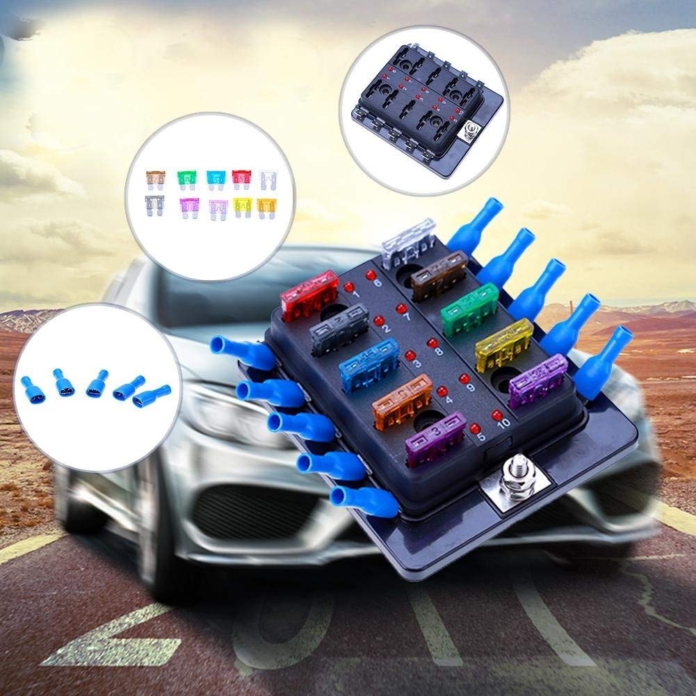 Aerzetix - 10 Fusibili - 100A - A Linguetta, Lama - Per Portafusibili - Foto 5