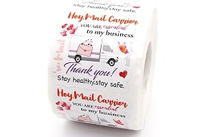 Mail Carrier Thank You Sticker, Say Thanks to Mailman, You are Essential