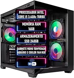 PC Gamer I5 3.4GHz Turbo RAM 16GB SSD 240GB + Adaptador Wi-fi – ADVANCEDTECH
