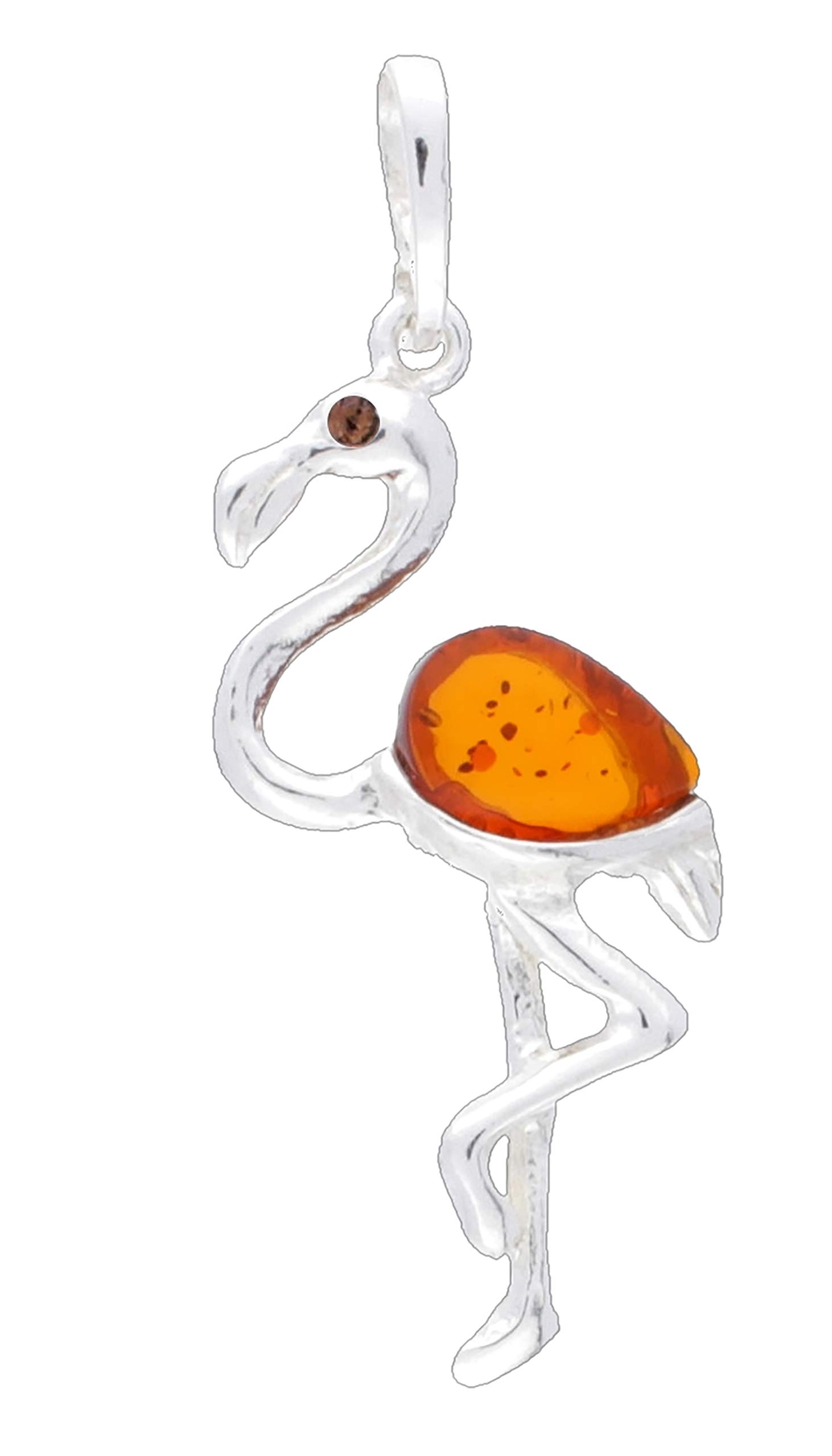 Pendentif en ambre de la Baltique et argent 925 véritable par Grace's Accessories
