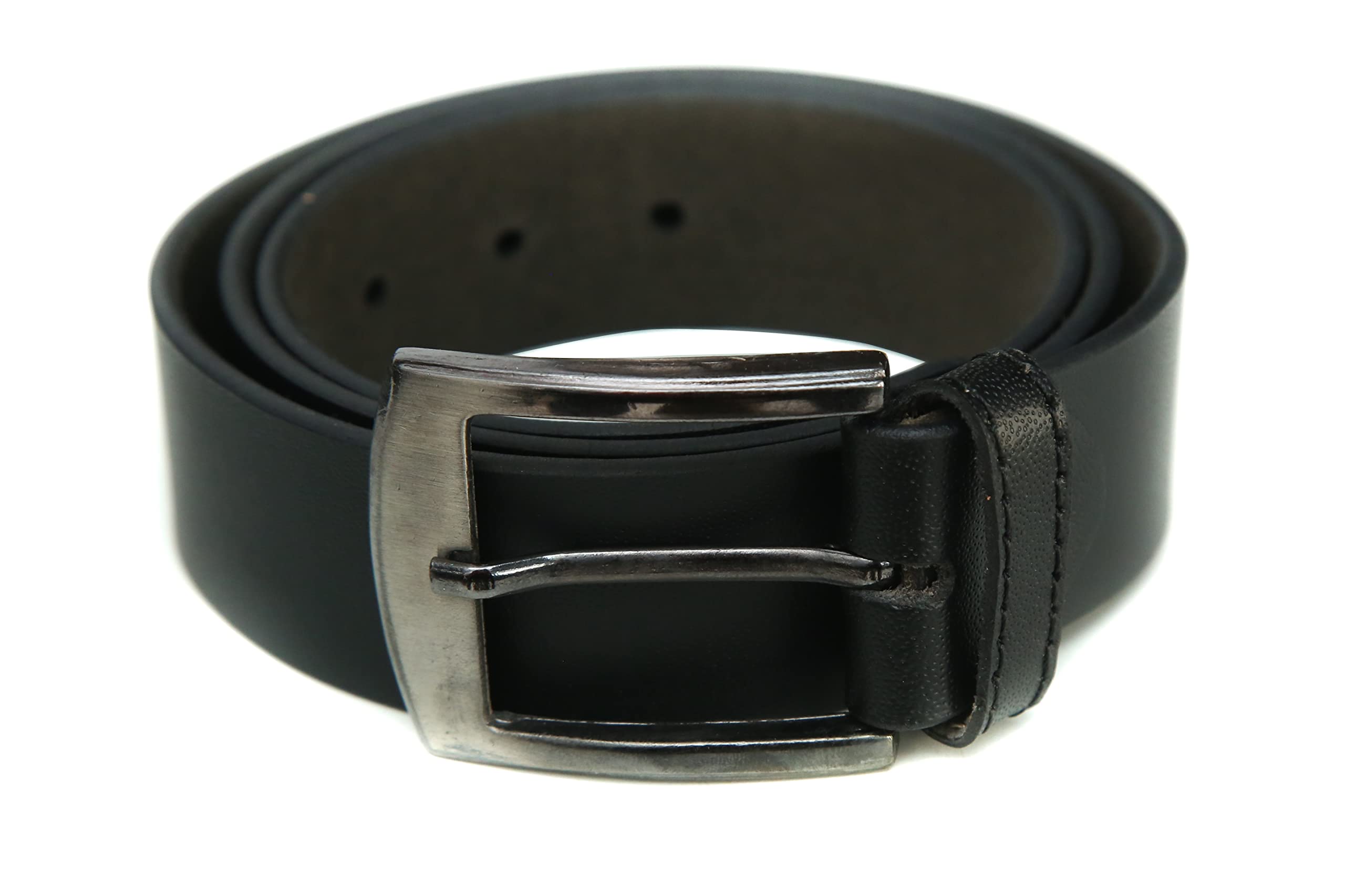 Shaishom Pu-Leather Formal Belt For Men (Pack of 1 - Black)