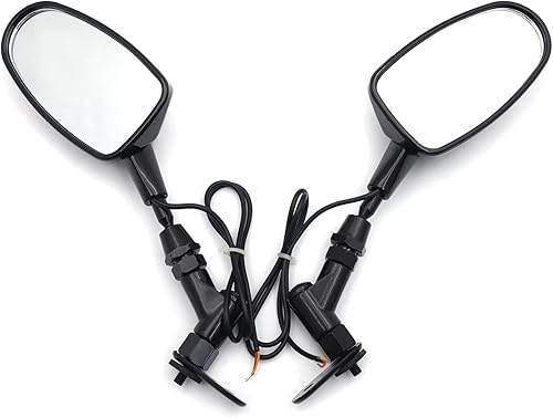 Mini vista trasera espejos para Honda CBR 600RR Kawasaki Ninja 636 ZX6R Yamaha YZF R6 R1 negro