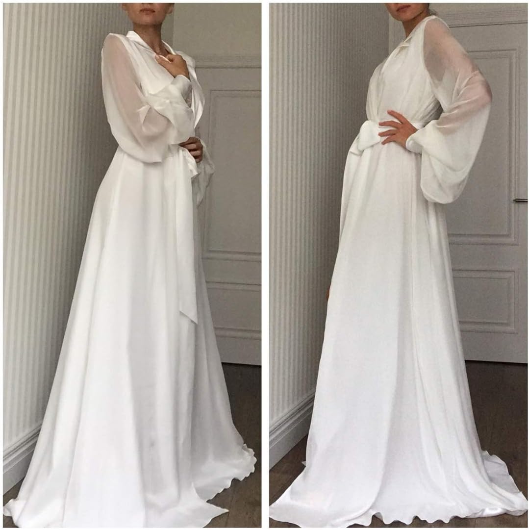 Women Sexy Sleepwear Bathrobes Lingerie Chiffon Robes Nightgown